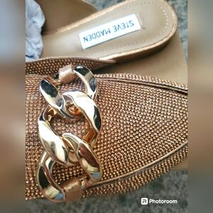 Steve Madden Rhinestone Chain Mules